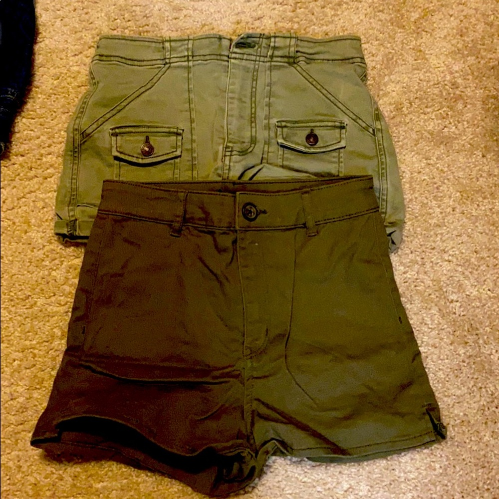 2 for 1 shorts. H and M and Abercrombie